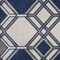 Homeroots 3 ft. 3 in. x 4 ft. 11 in. UV-Treated Polypropylene Ivory & Denim Area Rug 353466 - alternate 2